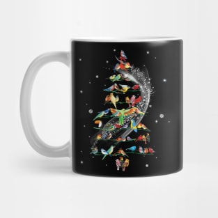 Lovely Parrot Christmas Tree Costume Gift Mug